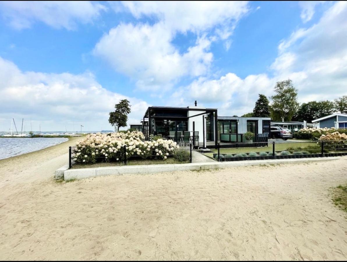 Luxus Cube Meerblick Veluwemeer Am Strand In Erster Reihe Hulshorst Bagian luar foto