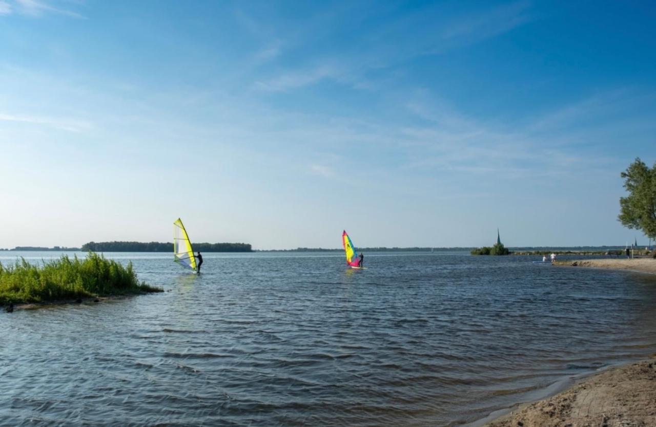 Luxus Cube Meerblick Veluwemeer Am Strand In Erster Reihe Hulshorst Bagian luar foto