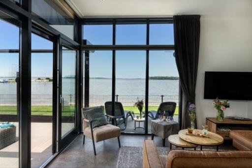 Luxus Cube Meerblick Veluwemeer Am Strand In Erster Reihe Hulshorst Bagian luar foto