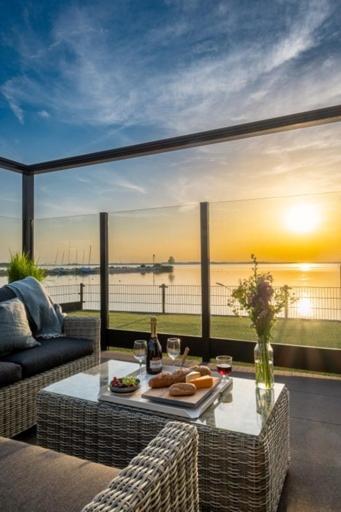 Luxus Cube Meerblick Veluwemeer Am Strand In Erster Reihe Hulshorst Bagian luar foto